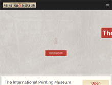 Tablet Screenshot of printmuseum.org